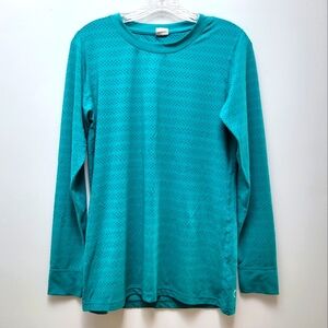 ZYIA ACTIVE | Teal Green Chill Athletic Shirt, Sz. M